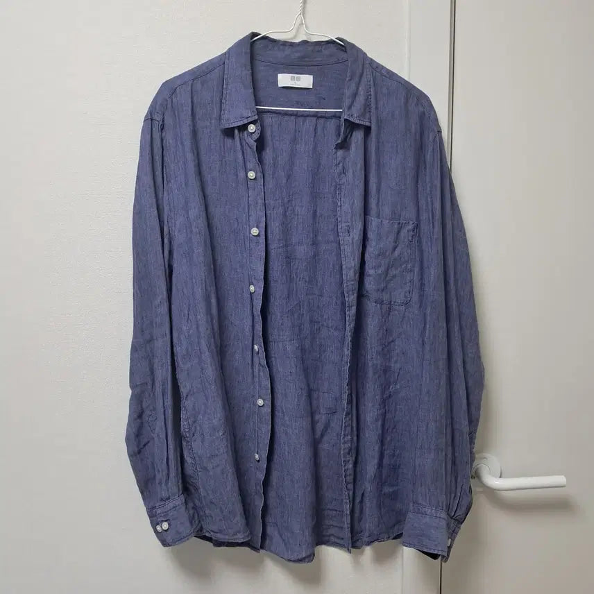[BUNJANG] Uniqlo Premium Linen Shirt / 유니클로 프리미엄 린넨셔츠