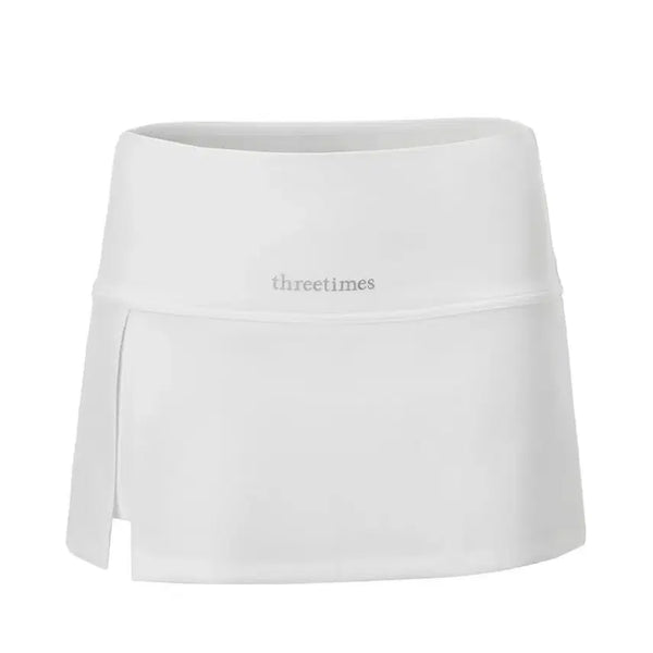 [BUNJANG] Three Times Slit Skirt White / 쓰리타임즈 슬릿 스커트 화이트
