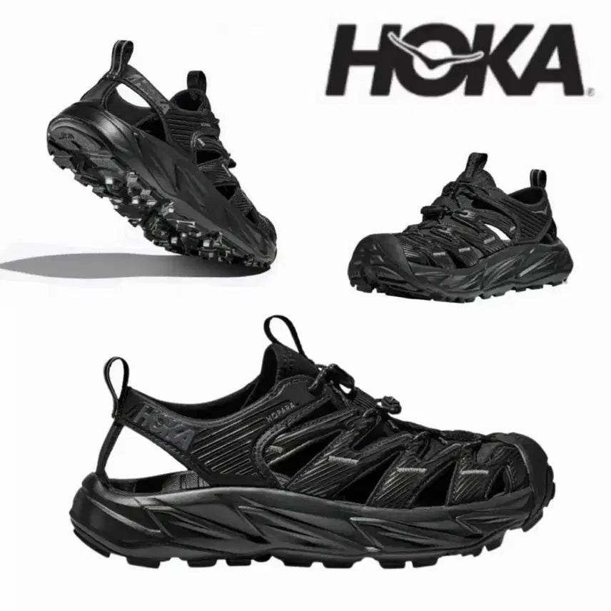 [BUNJANG] Hoka Hopara Hybrid Sandals Black / [정품/새상품] 호카 호파라 샌들 블랙 트레킹 슈즈 남여공용