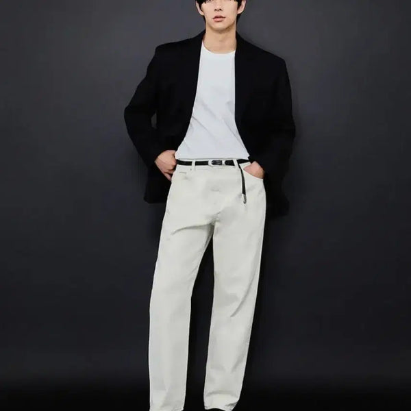 [BUNJANG] Order Archive Minimal Wide Jeans - Natural Cream / 오더아카이브 Minimal wide jeans - 내츄럴크림진