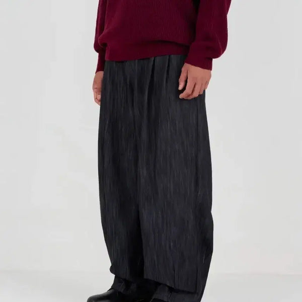 [BUNJANG] Durable Long Balloon Pants (Indigo) M / 듀러블 롱 벌룬 팬츠 (인디고) M