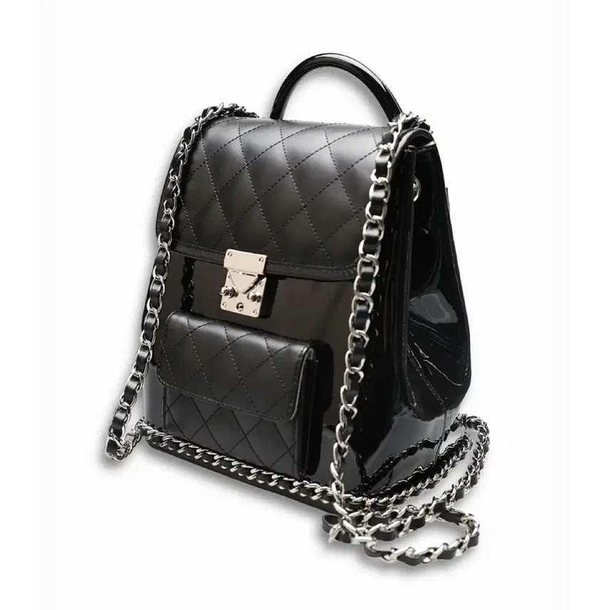 [BUNJANG] MAYAICO Audrey Backpack Black Silver Hardware / 마이아이코 오드리 백팩 - 블랙 은장