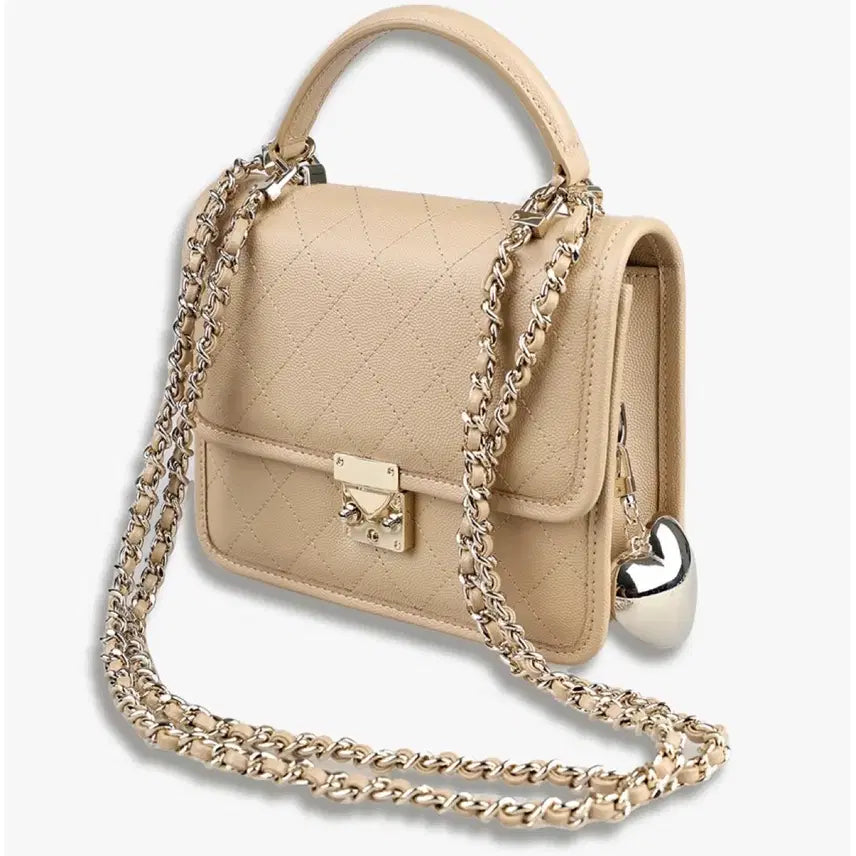 [BUNJANG] MYICON Sofia Medium Tote Bag Deep Beige Caviar / 마이아이코 소피아 미듐 - 딥베이지 캐비어