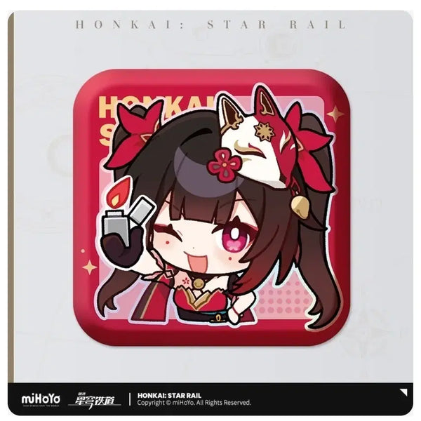 [BUNJANG] Honkai: Star Rail Pom-Pom Exhibition Series Square Can Badge / 스파클 붕스 붕괴 스타레일 공식 폼폼 전시관 시리즈 사각 캔뱃지