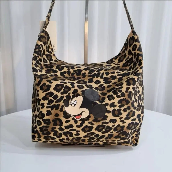 [BUNJANG] Rejuneve Leopard Mickey Shoulder Bag / (새상품) 리쥬네브 호피 미키 숄더백