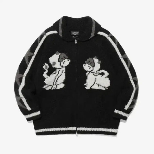 [BUNJANG] Nice Ghost Club Devil Cowichan Sweater / 나이스고스트클럽 데빌 코위찬