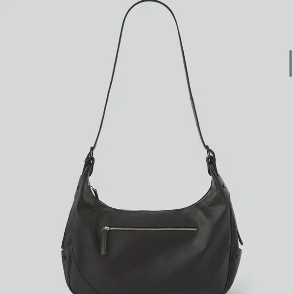[BUNJANG] Fabrega Half Moon Leather Crossbody Bag / 파브레가 하프 문 레더 크로스백