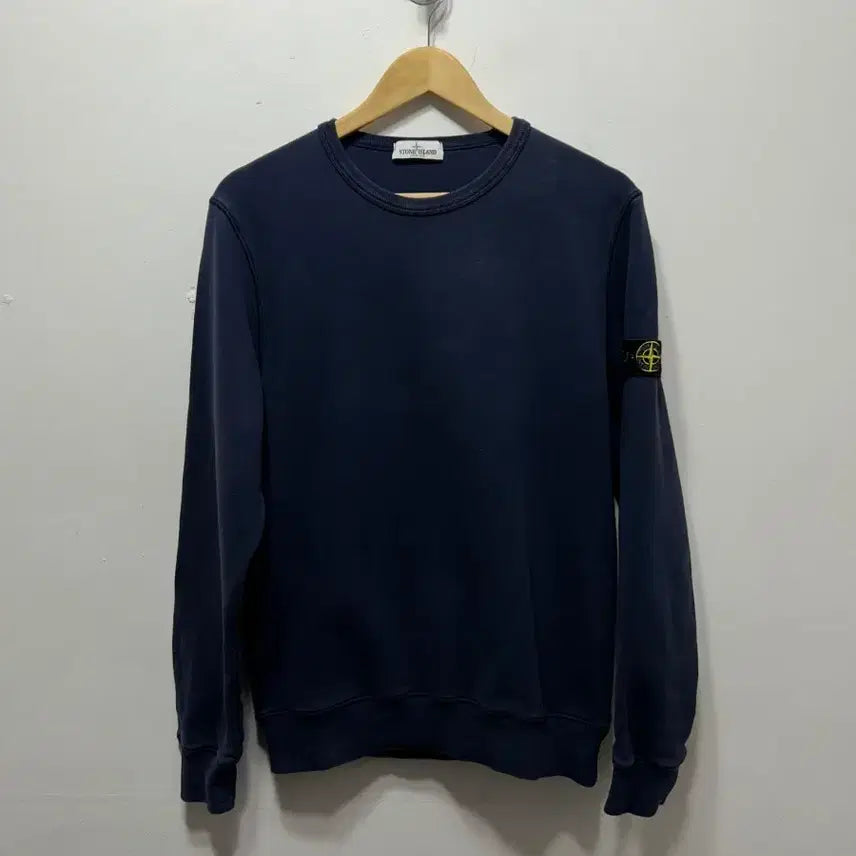 [BUNJANG] Stone Island Junior Sweatshirt Navy M / 스톤아일랜드 주니어 맨투맨 네이비 M