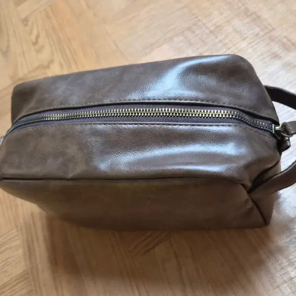 [BUNJANG] Brown Leather Golf Pouch / 골프파우치