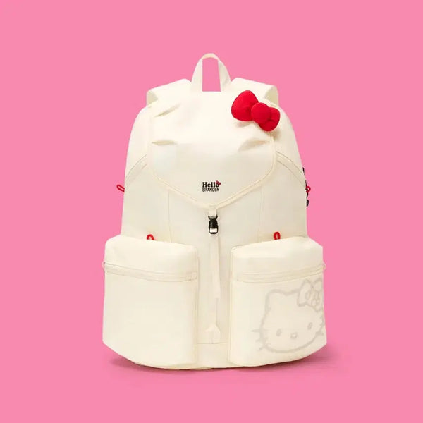 [BUNJANG] Brandon Hello Kitty Safe Plus Backpack - Ivory / (바배)브랜든 헬로키티 백팩 아이보리