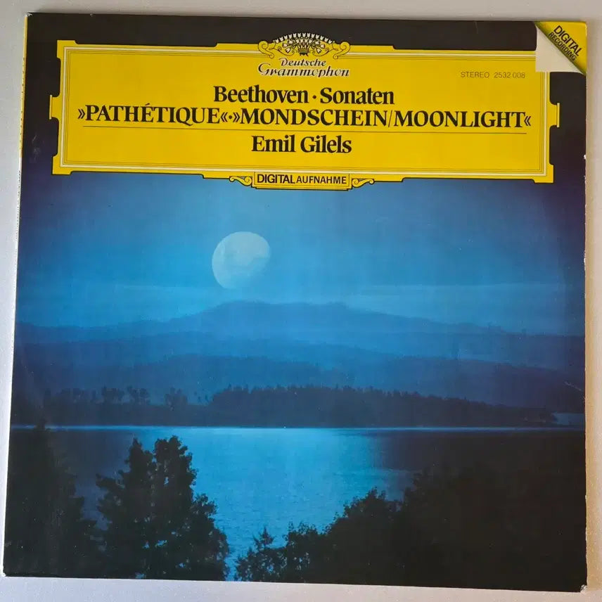 [BUNJANG] Emil Gilels Beethoven Piano Sonatas 'Moonlight' & 'Pathétique' LP (DGG Original First Pressing) / 에밀 길렐스 - 베토벤 소나타 '월광' & '비창' LP (DGG 초반)