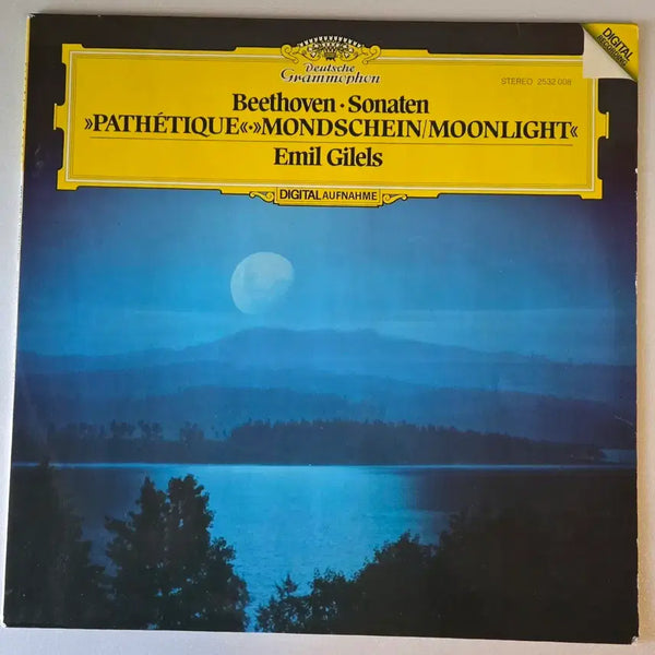 [BUNJANG] Emil Gilels Beethoven Piano Sonatas 'Moonlight' & 'Pathétique' LP (DGG Original First Pressing) / 에밀 길렐스 - 베토벤 소나타 '월광' & '비창' LP (DGG 초반)