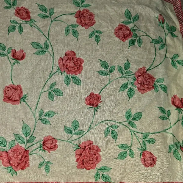 [BUNJANG] Rose Pattern Scarf / 장미꽃 패턴 스카프
