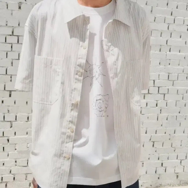 [BUNJANG] Dive In Short Sleeve Shirt / 다이브인 반팔 셔츠