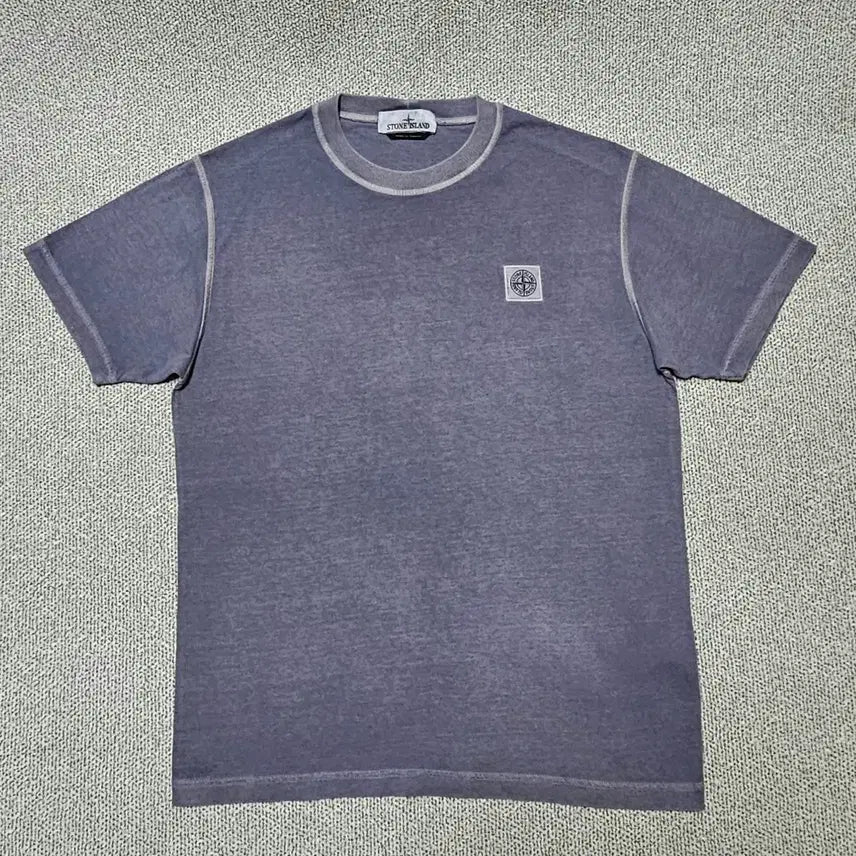 [BUNJANG] Stone Island M Organic Cotton Mid Blue Short Sleeve T-Shirt / [M 사이즈] 24FW 스톤아일랜드 오가닉 코튼 미드블루 숏 슬리브