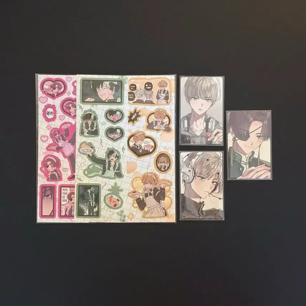 [BUNJANG] Windbreaker Stickers & Photocards Bundle Set / 윈브레 윈드브레이커 비공굿 스티커 포카 일괄 양도