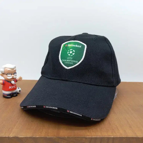 [BUNJANG] Heineken UEFA Champions League Official Sponsor Black Ball Cap / 하이네켄 축구 모자 UEFA 챔피언스 리그 볼캡 블랙