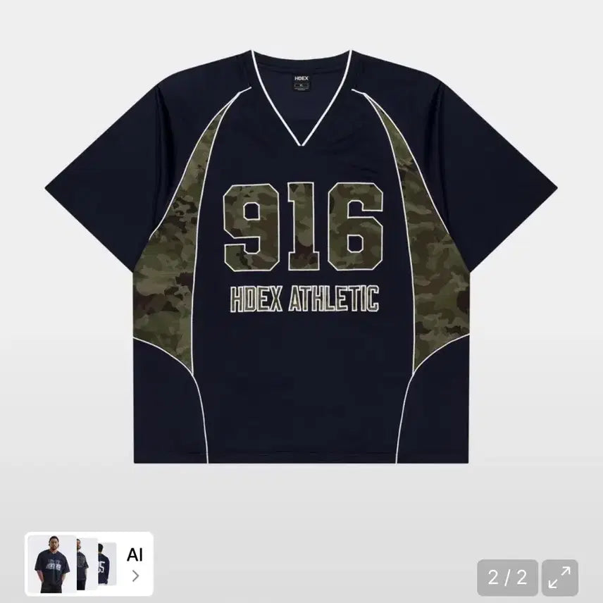 [BUNJANG] HDEX 916 Camo Short Sleeve Navy / HDEX 에이치덱스 카모 916 매쉬 숏 슬리브 Navy