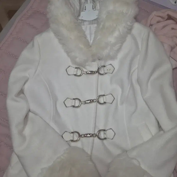 [BUNJANG] Cecilie Bahnsen Vintage Ivory Short Coat / 세실맥비 빈티지 아이보리 숏코트 양지뢰