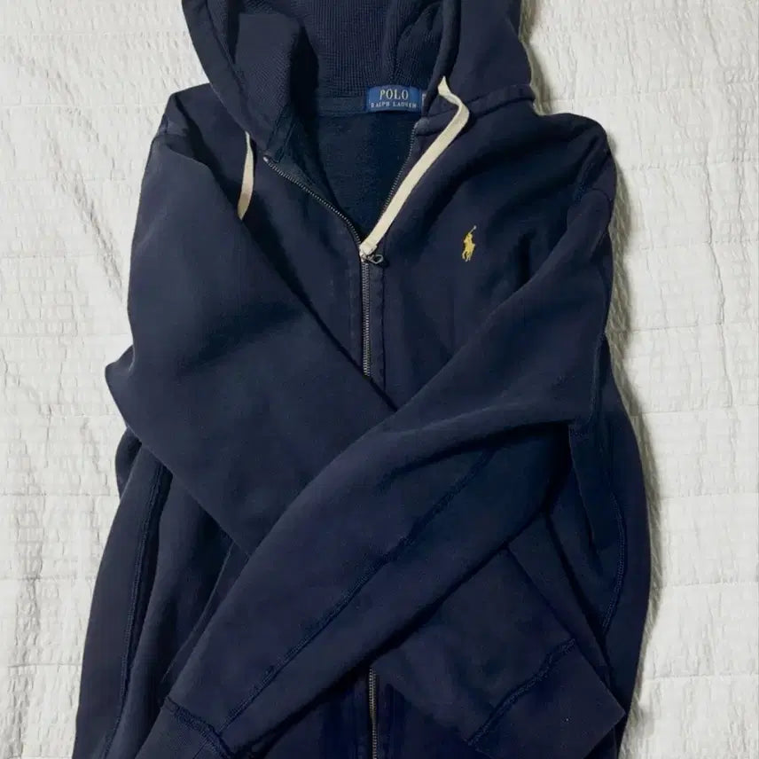 [BUNJANG] Polo Ralph Lauren Navy Hooded Zip-Up (New Model) / 폴로 랄프로렌 네이비 후드 집업 신형