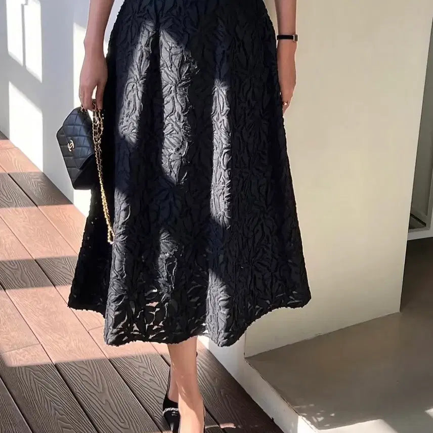 [BUNJANG] AUMUU Jacquard High-Waist Skirt S / AUMUU 오뮤 하이웨스트 자가드 스커트 S