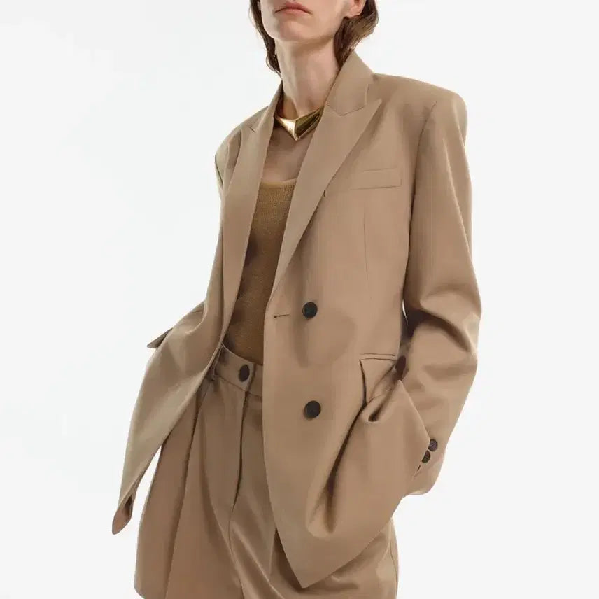 [BUNJANG] Magjay Wool Slim Double Button Jacket / 매그제이 울 슬림 더블 버튼 자켓