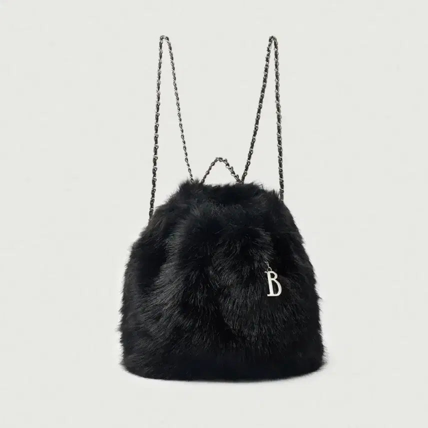 [BUNJANG] The Barnet Faux Fur Backpack / 더바넷 퍼 백팩
