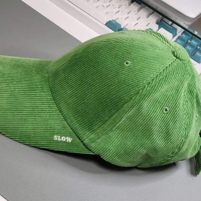 [BUNJANG] Slow Acid X-Buckle Cap Corduroy Cap / 슬로우애시드 X버클캡 코듀로이 연두