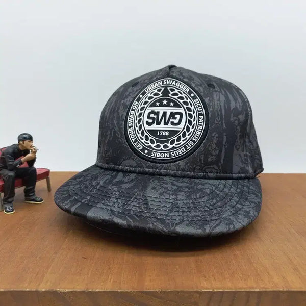 [BUNJANG] Urban Swagger Hats On Snapback Hat / 힙합 모자 어반스웨거 햇츠온 스냅백 블랙 그레이