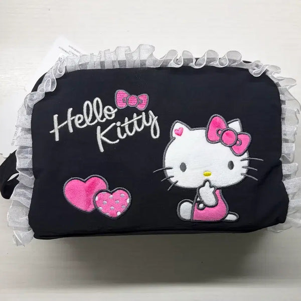 [BUNJANG] Lace Black Kitty Pouch / 레이스 블랙 키티 파우치 양도합니다
