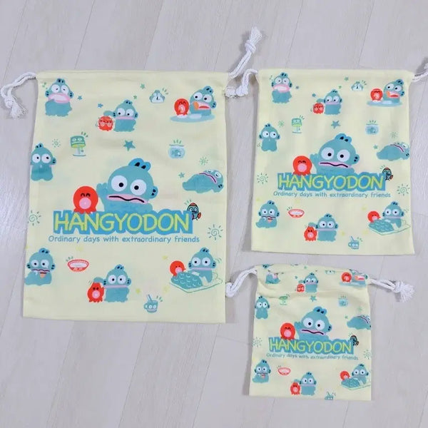 [BUNJANG] Hangyodong Drawstring Pouch Set (3 Sizes) / 한교동 복조리파우치 사이즈별 3종 / 새상품