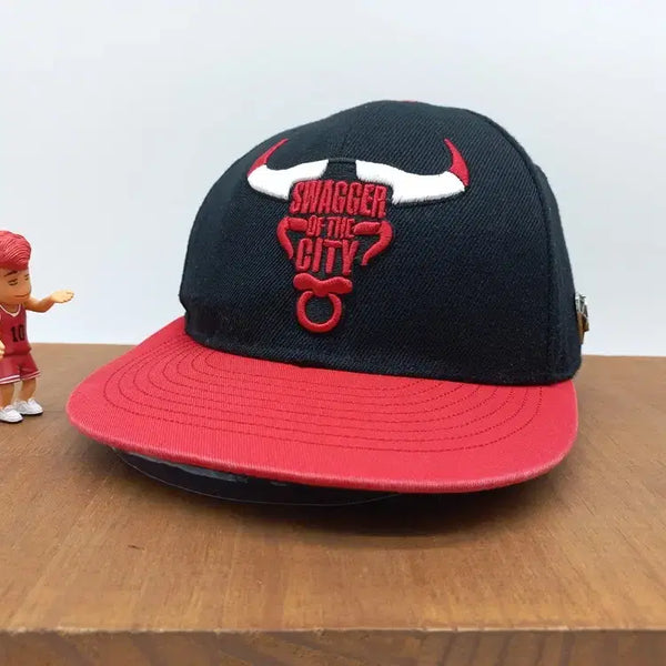 [BUNJANG] Hat's On Urban Swagger 23 Black Red Baseball Cap / 시카고 불스 맛 모자 햇츠온 어반스웨거 23 블랙 레드