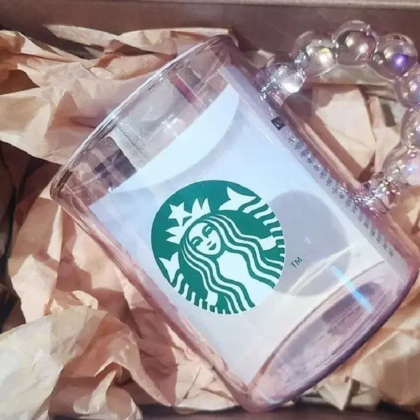 [BUNJANG] Starbucks Valentine's Pink Beam Handle Glass Tumbler 395ml / 스타벅스 밸런타인 핑크빔 핸들 글라스 395ml 컵 미사용 새상품