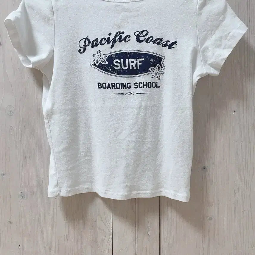 [BUNJANG] Subdued Surf Graphic T-Shirt White / 섭듀드 surf 그래픽 반팔 티셔츠 화이트