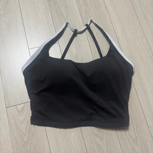 [BUNJANG] Muscle & Beauty Charcoal Bra Top / 머슬앤뷰티 브라탑 차콜