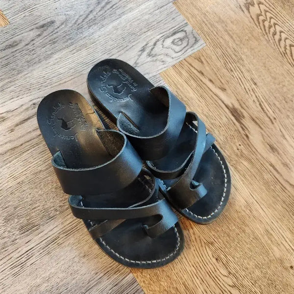 [BUNJANG] Island Leather Sandals Black Size 280 (43) / 아일랜드 샌들 블랙 43 280사이즈 판매합니다