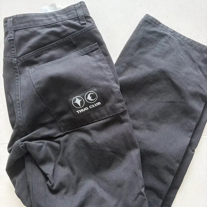[BUNJANG] Thug Club Black Pants M Size / 최종가격) 떠그클럽 블랙 팬츠 (2) M사이즈(사이즈2)