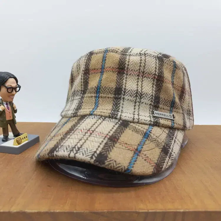 [BUNJANG] Merrell Check Multi Military Cap / 머렐 모자 MERRELL 군모 방한 모자 체크 멀티