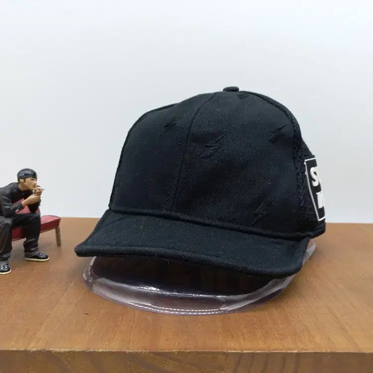 [BUNJANG] Vital Blue Thunder Riding Hat Black / 라이딩 모자 바이탈블루 썬더 블랙