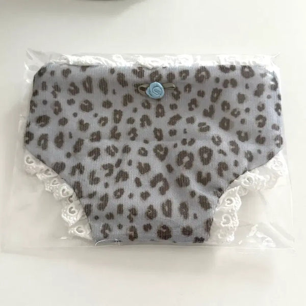 [BUNJANG] Yueki Leopard Pattern Blue Pouch (Sealed) / yueki 유에키 레오파드 패턴 블루 팬티 파우치 미개봉