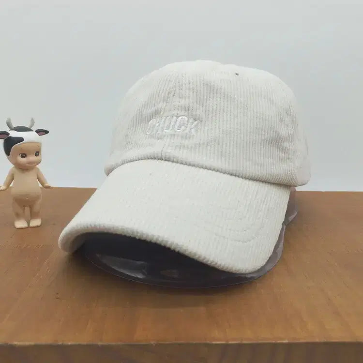 [BUNJANG] Chuck Originals Corduroy Snapback Hat - Ivory / 척 오리지널 스냅백 모자 CHUCK 골덴 아이보리