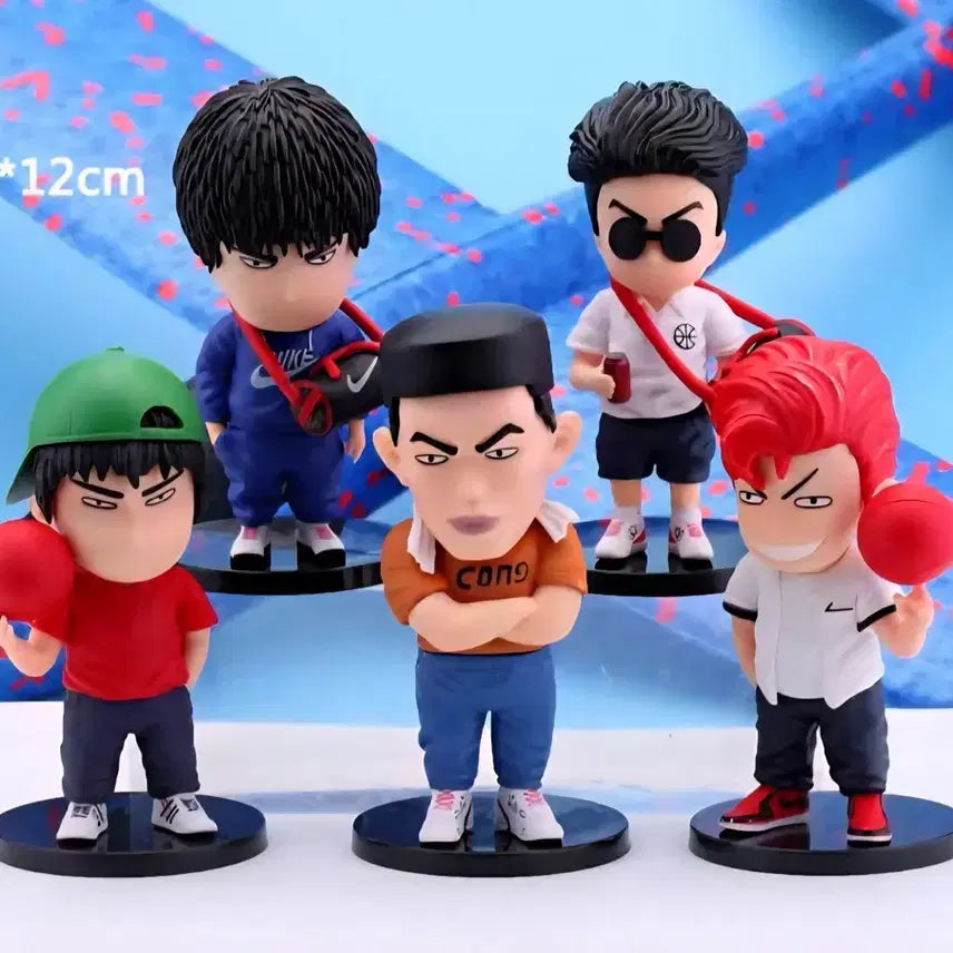 [BUNJANG] Slam Dunk Figure Training Outfit 5-Piece Bundle (Sealed) / 슬램덩크 피규어 츄리링 미개봉 5종 세트로 일괄 판매합니다.
