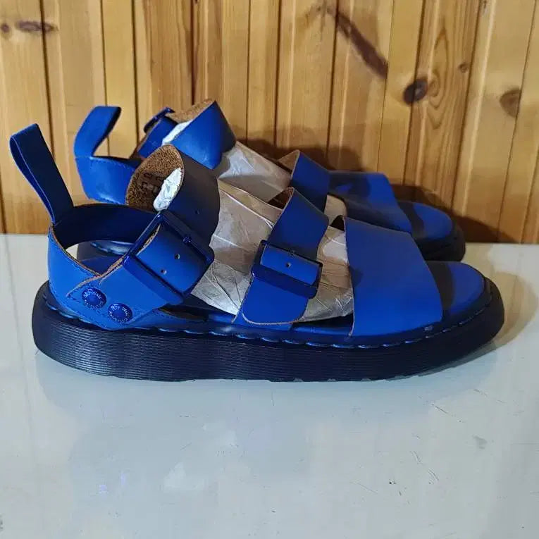 [BUNJANG] Dr. Martens Gryphon Blue Leather Sandals / 260mm 닥터마틴 그리폰 블루 가죽 샌들