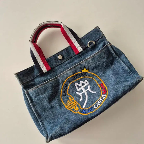[BUNJANG] CASTELBAJAC GOLF Denim Tote Bag / 까스텔바작골프 데님 토트백