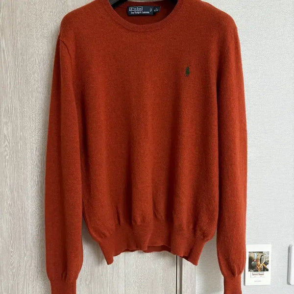 [BUNJANG] Vintage Polo Ralph Lauren Cashmere Knit Orange / (Vintage) 레어사이즈 폴로 랄프로렌 캐시미어 니트 오렌지
