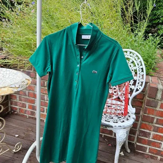 [BUNJANG] Lacoste Green Polo Dress / 라코스테 카라 원피스 그린