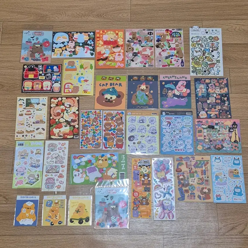[BUNJANG] Die-cutting Stickers (People, Animals, Characters, Food) / 다꾸 인물 동물 캐릭터 음식 씰스티커 (골라서 가격제시해주세요)