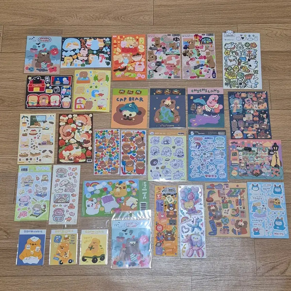 [BUNJANG] Die-cutting Stickers (People, Animals, Characters, Food) / 다꾸 인물 동물 캐릭터 음식 씰스티커 (골라서 가격제시해주세요)