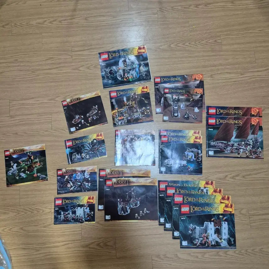 [BUNJANG] LEGO The Lord of the Rings / The Hobbit Instruction Manual Bundle Set / 레고 반지의 제왕/호빗 설명서 일괄