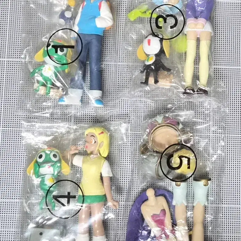 [BUNJANG] Keroro C-Model Figures Set (4 Types) / (할인) 케로로 c-model 피규어 4종 우주 한별 앙골 모아 타마마